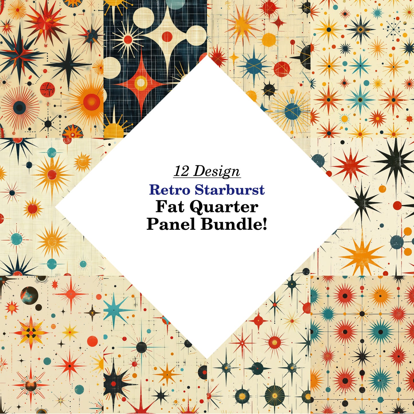 Retro Starburst Fat Quarter Bundle