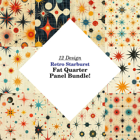 Retro Starburst Fat Quarter Bundle