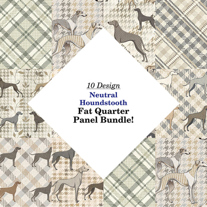 Neutral Houndstooth Fat Quarter Bundle