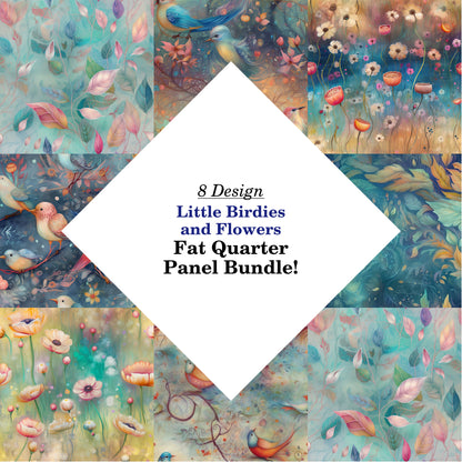 Little Birdies and Flowers Fat Quarter Bundle