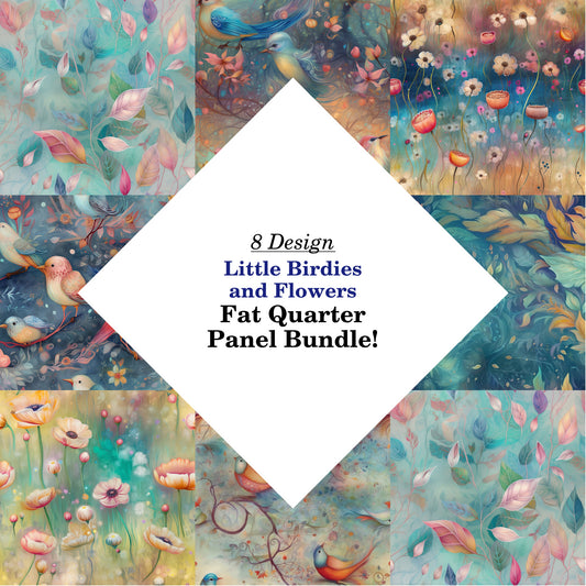 Little Birdies and Flowers Fat Quarter Bundle