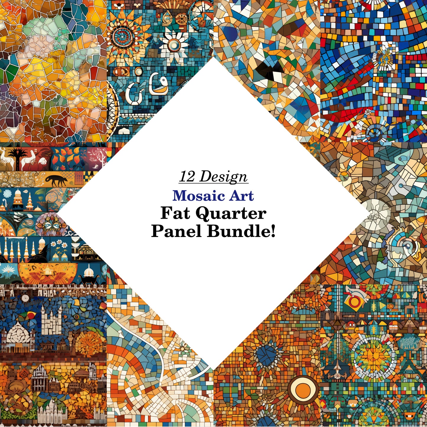 Mosaic Art Fat Quarter Bundle