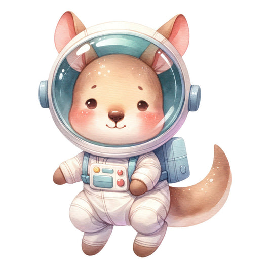 Astronaut Animal Space Fabric Panel 10