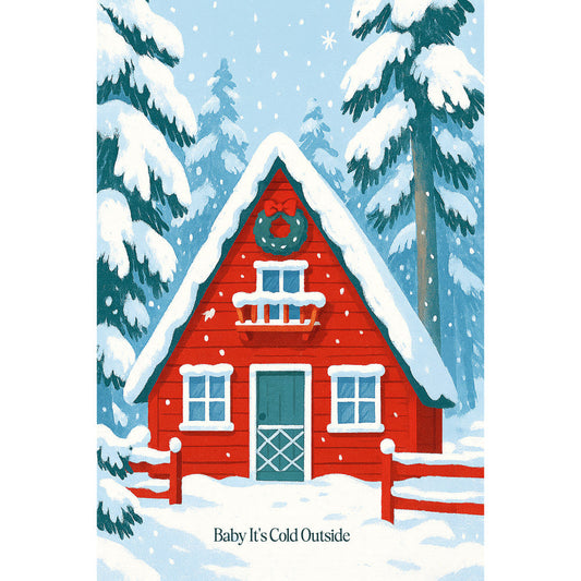 Christmas Card Fabric Panel 2