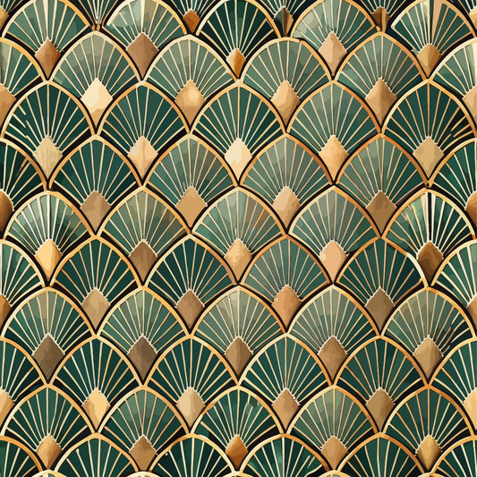 Art Deco Pattern 11 Quilting Cotton Fabric