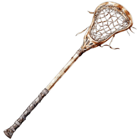 Watercolor Lacrosse Fabric Panel 1