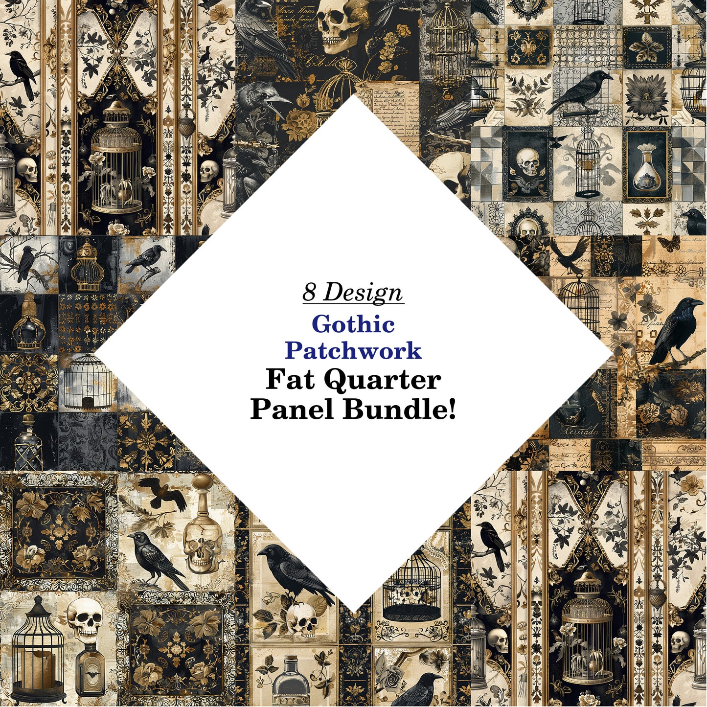 Gothic Patchwork Fat Quarter Bundle