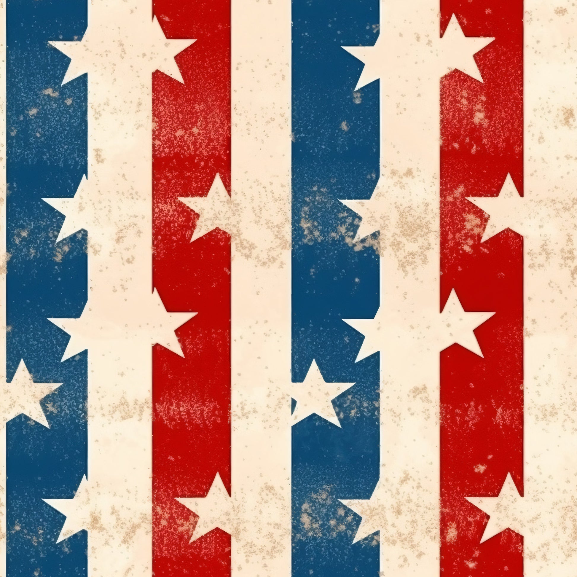 distressed texture, patriotic theme, red white blue, vintage weathered, stars pattern, vertical stripes, aged appearance, quilting cotton, fabric panel, american flag inspired, worn effect, faded colors, rustic finish, cotton fabric, crafting material, sewing supplies, independence day, fourth of july