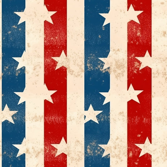 Distressed Patriotic Pattern 9 Quilting Cotton Fabric