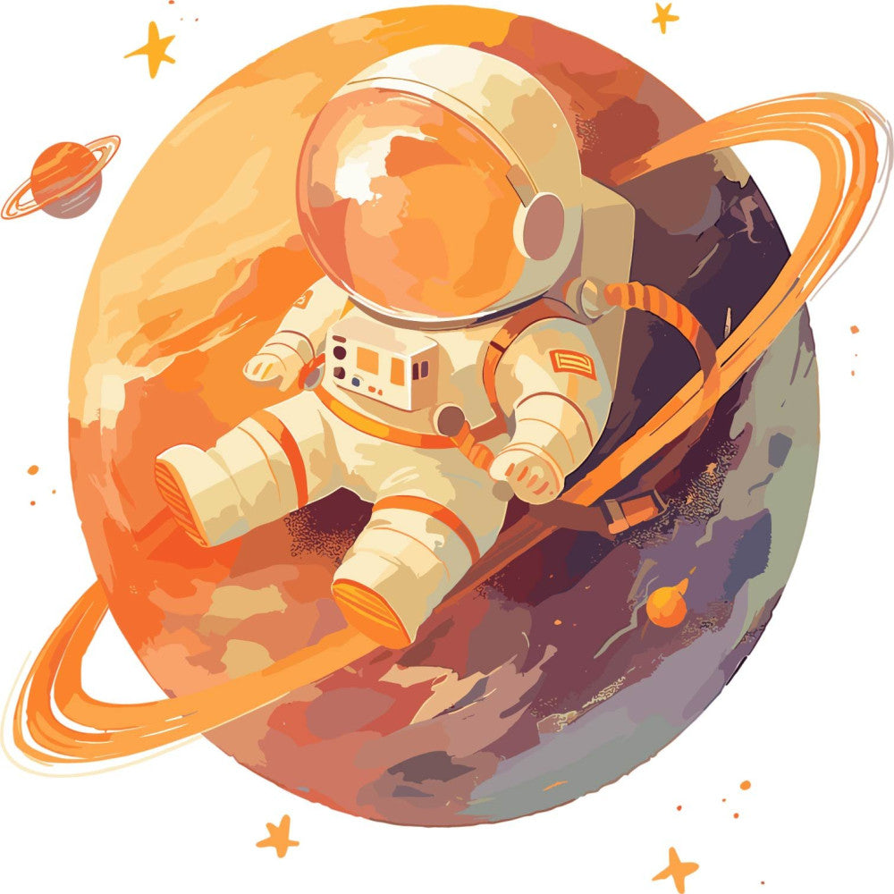 Baby Boy Space Galaxy Fabric Panel 46