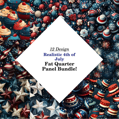 Realistic 4th of July Fat Quarter Bundle