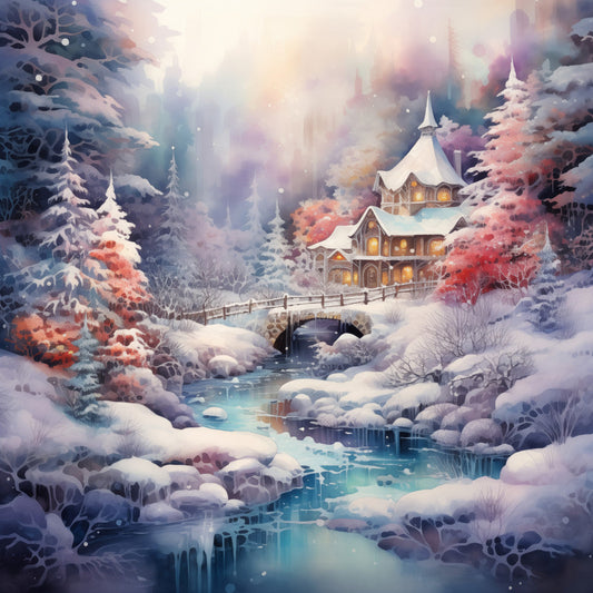 WInter Wonderland Fabric Panel 19