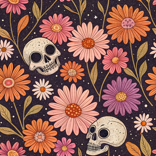 Retro Halloween Pattern 9 Quilting Cotton Fabric