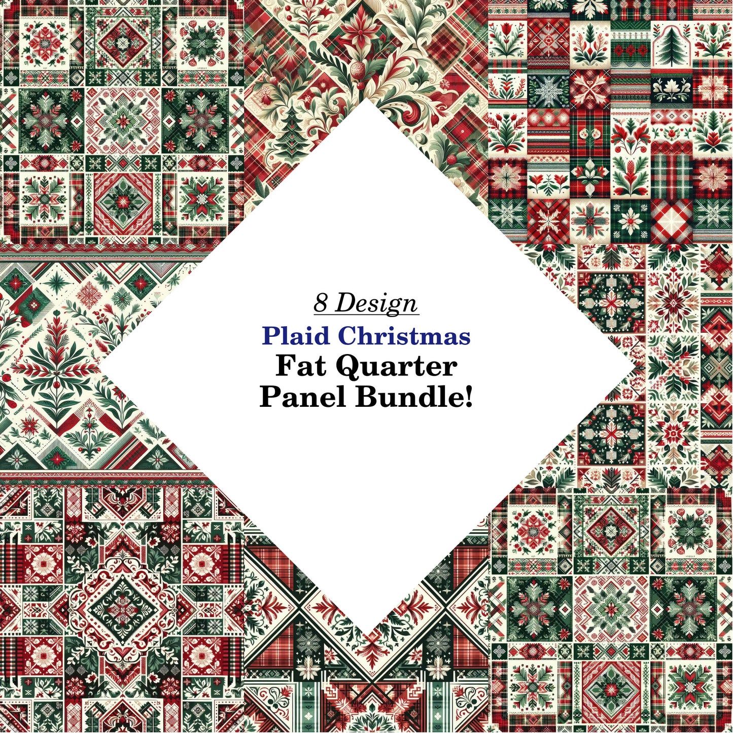 Plaid Christmas Fat Quarter Bundle