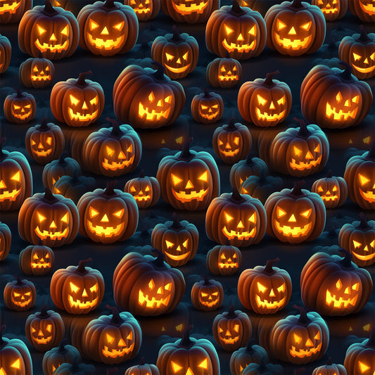 Scary Halloween Pattern 7 Quilting Cotton Fabric