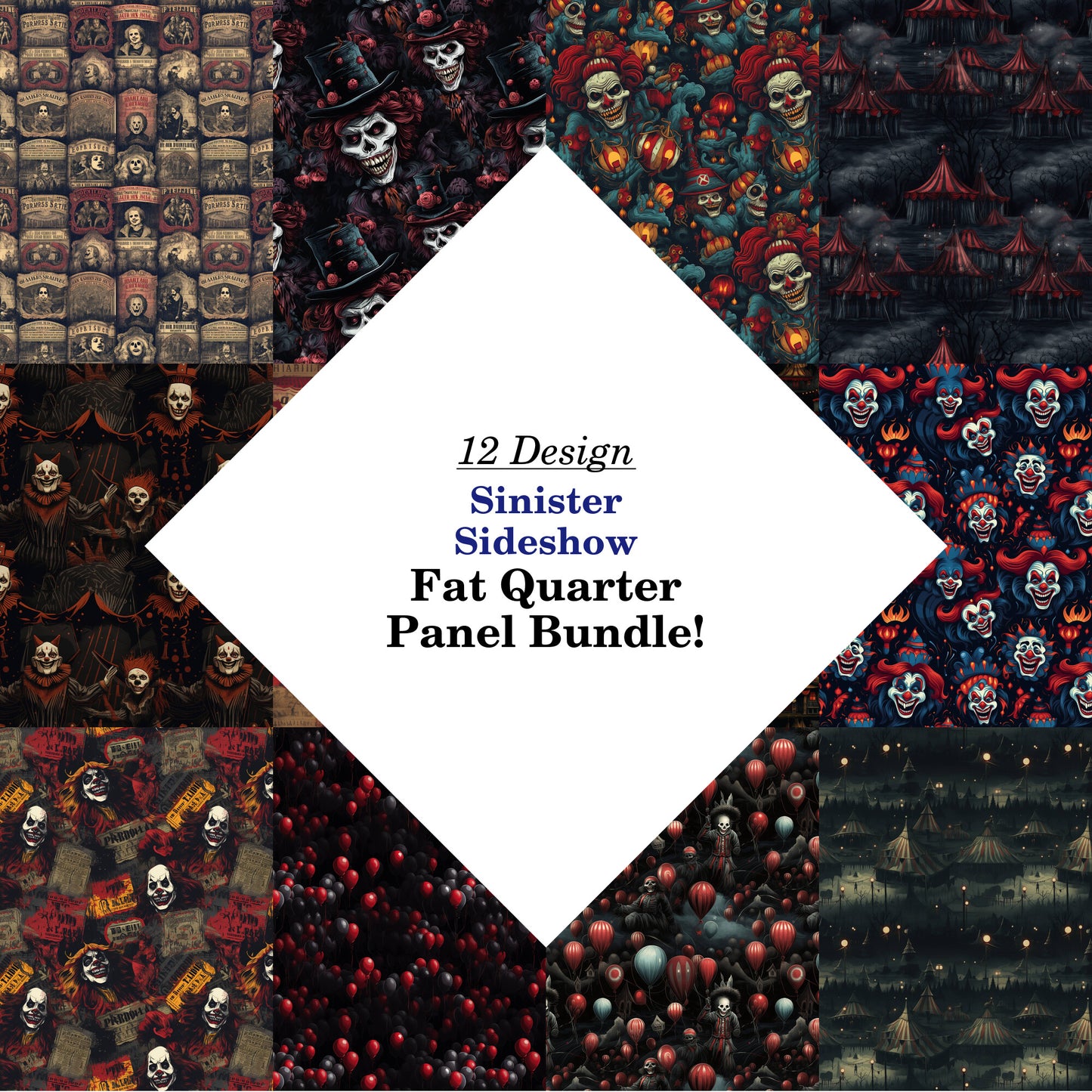 Sinister Sideshow Fat Quarter Bundle