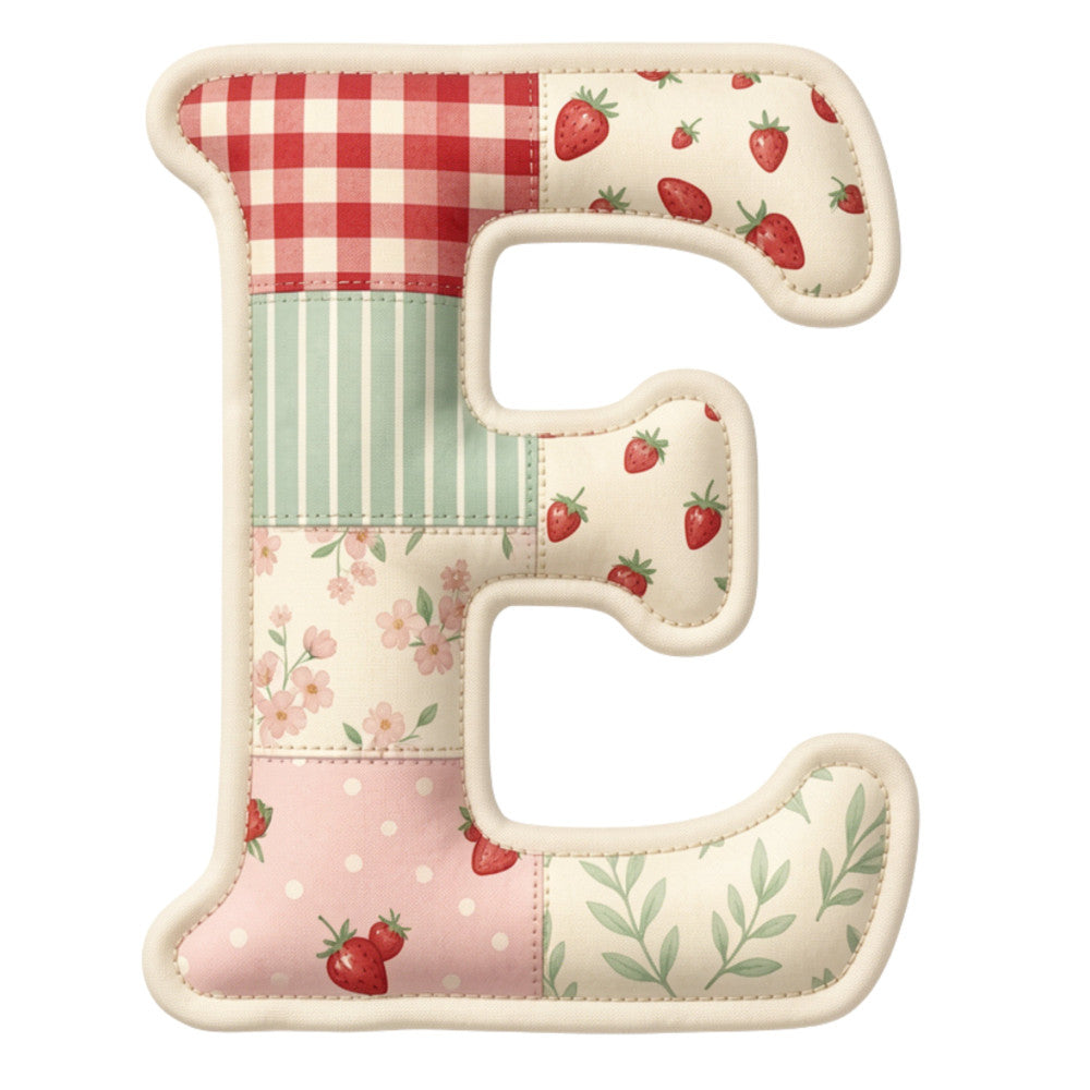 Strawberry Patchwork Fabric Panel 4