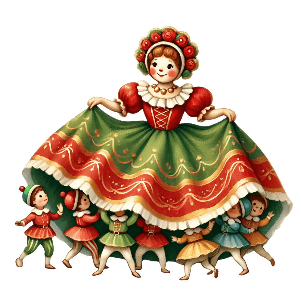 Nutcracker Ballet Fabric Panel 12