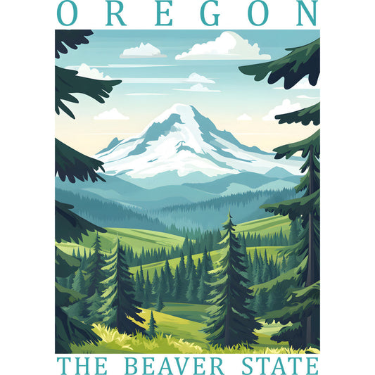 US State Poster Fabric Panel 49