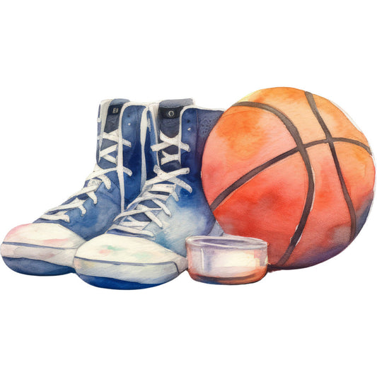 Basketball Game Fabric Panel 24