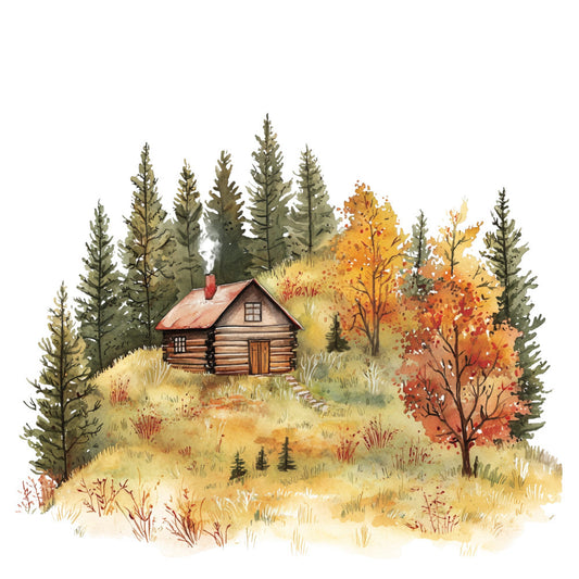Autumn Landscape Fabric Panel 3