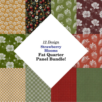 Strawberry Blooms Fat Quarter Bundle