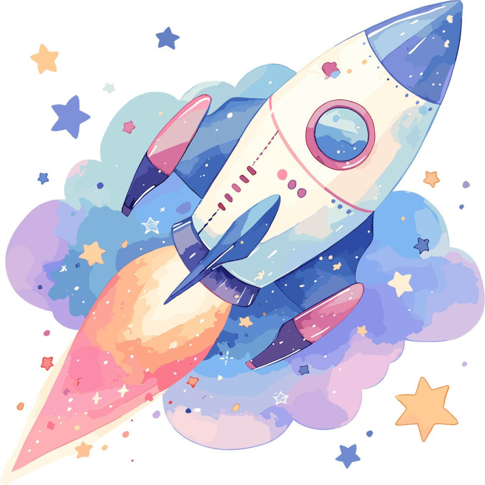 Baby Boy Space Galaxy Fabric Panel 21
