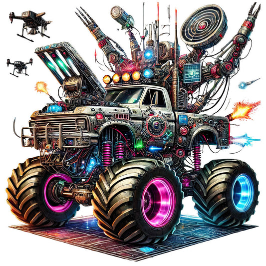 Monster Truck with Monster Fabric Panel 16