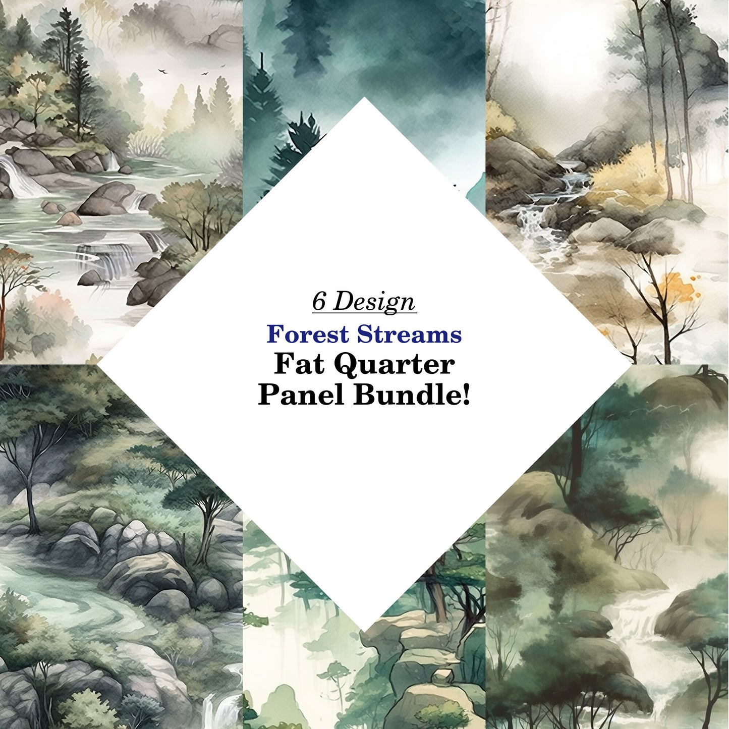 Forest Streams Fat Quarter Bundle