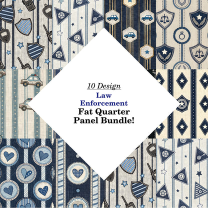 Law Enforcement Fat Quarter Bundle