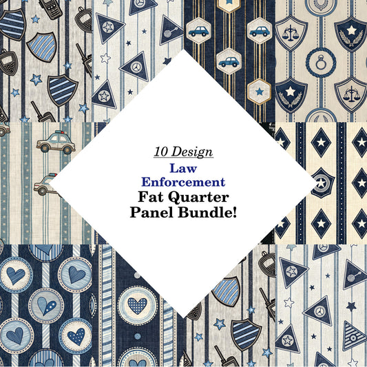 Law Enforcement Fat Quarter Bundle