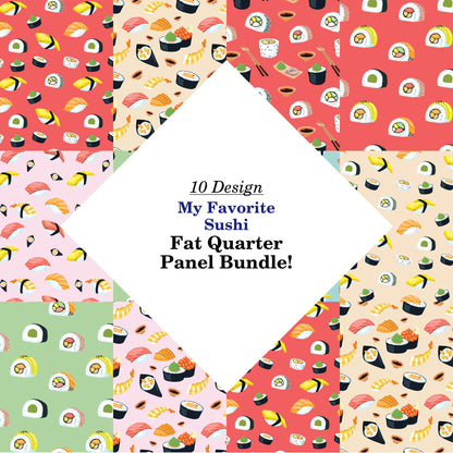 My Favorite Sushi Fat Quarter Bundle