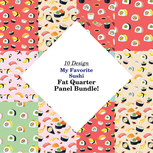 My Favorite Sushi Fat Quarter Bundle