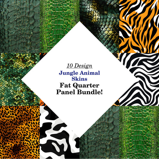 Jungle Animal Skins Fat Quarter Bundle