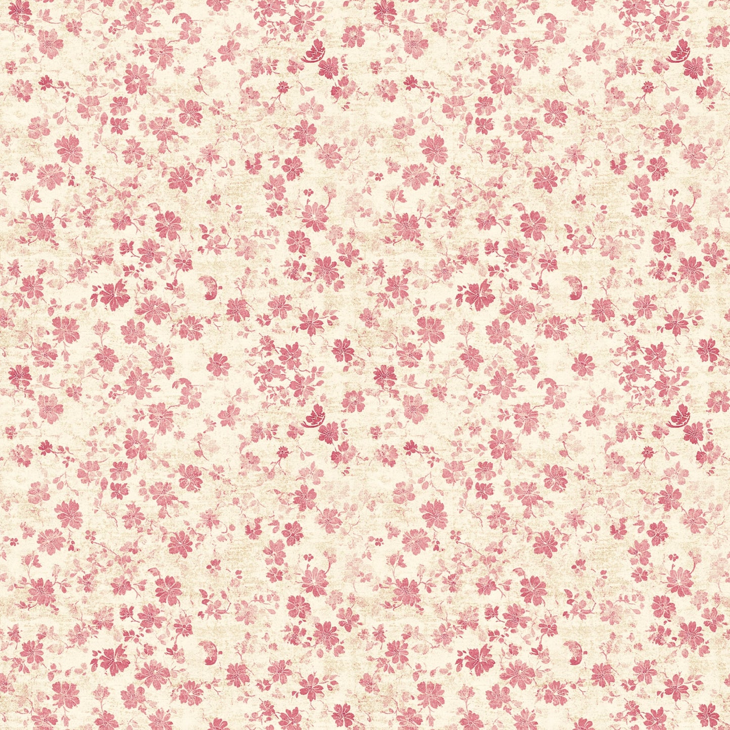 Vintage Pink Patterns Pattern 2 Quilting Cotton Fabric