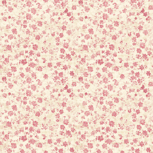 Vintage Pink Patterns Pattern 2 Quilting Cotton Fabric