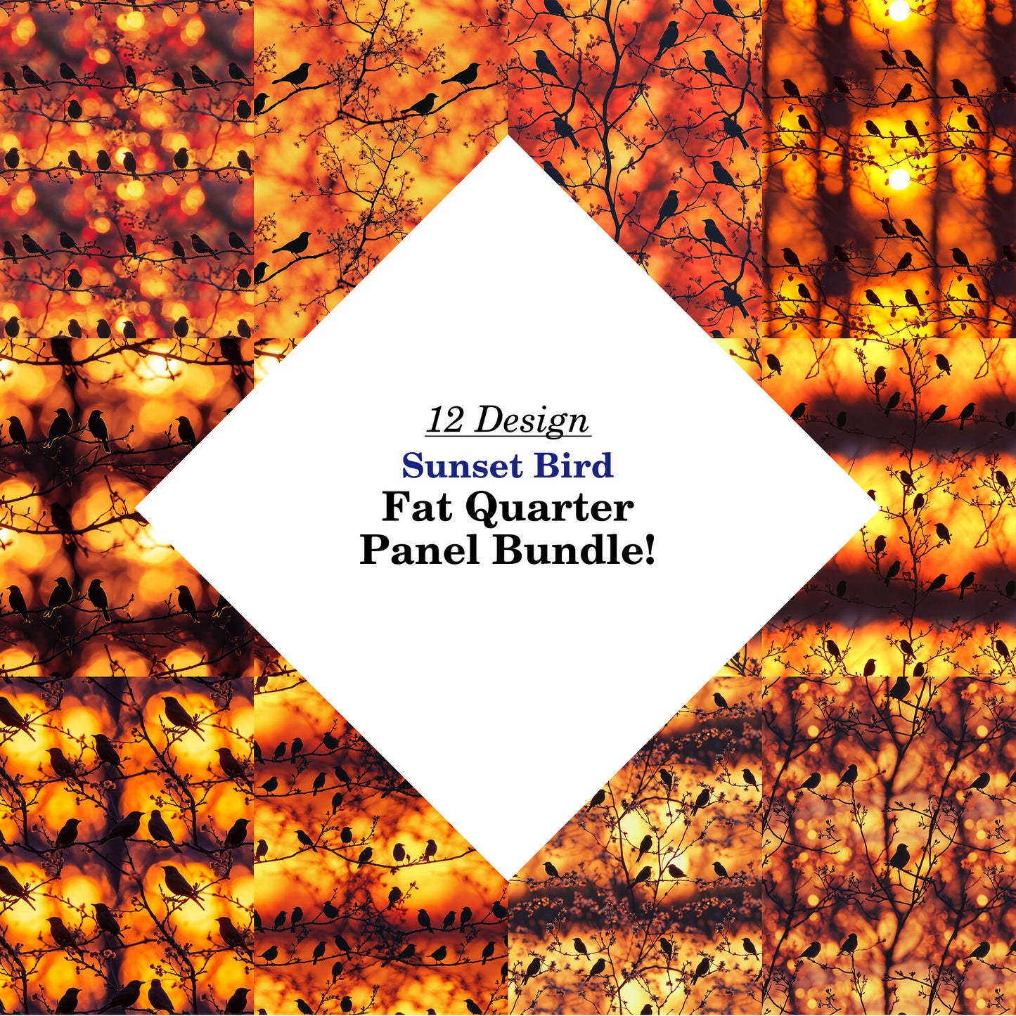 Sunset Bird Fat Quarter Bundle