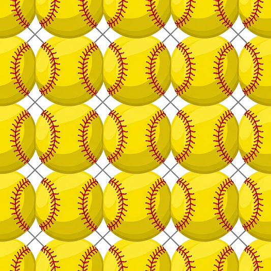 Daily Deal: Softball Champions Pattern 13 Quilting Cotton Fabric - 45" x 0.5 Yards"