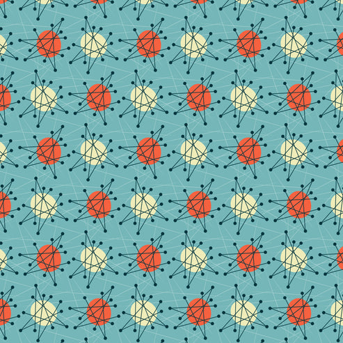 1950s Atomic Age Pattern 3 Quilting Cotton Fabric – FabricMegaStore.com