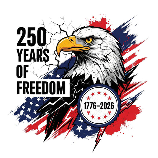 250 Years Freedom Patriotic Eagle Fabric Panel 1