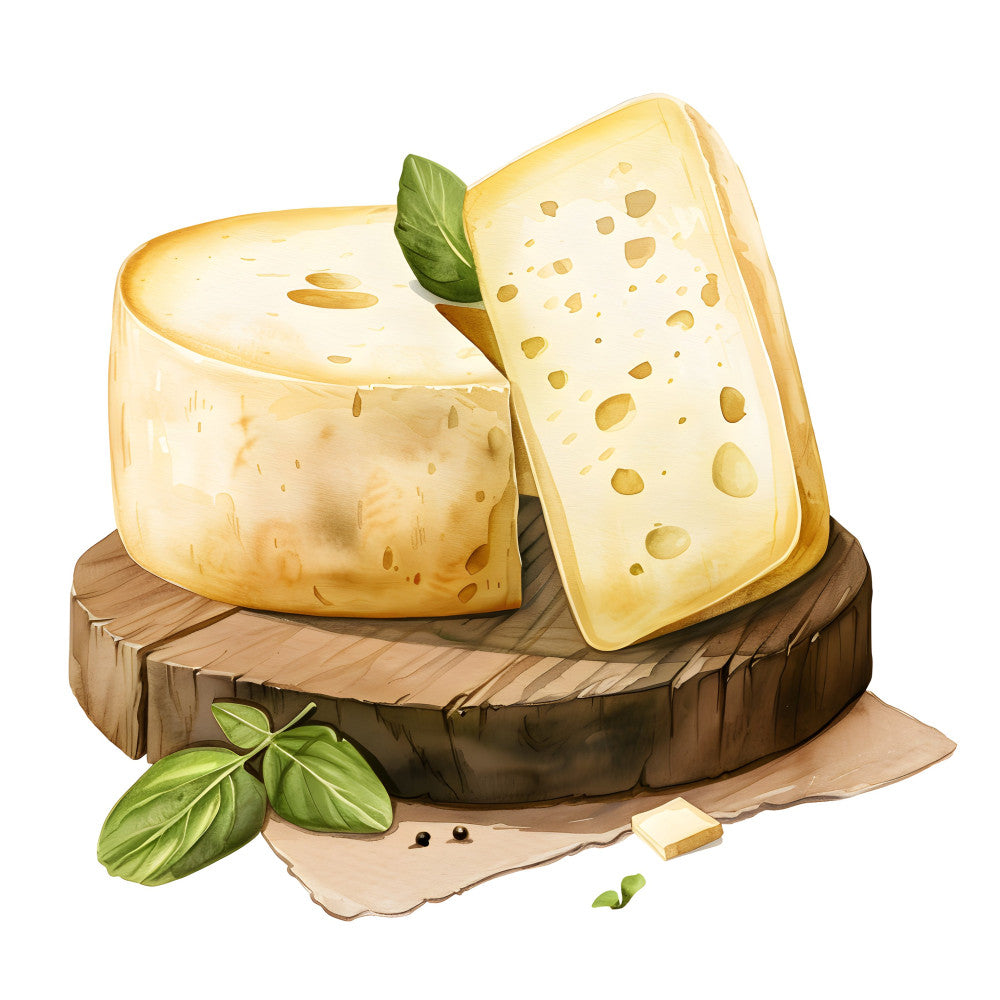 Watercolor Cheese Fabric Panel 59