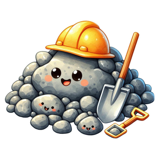 Cute Construction Characters Fabric Panel 30