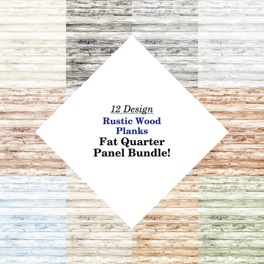 Rustic Wood Planks Fat Quarter Bundle