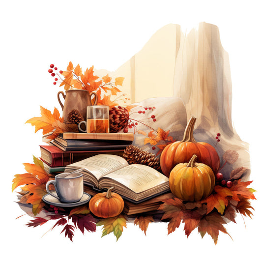 Cozy Autumn Fabric Panel 37