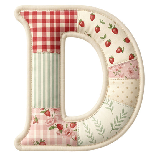 Strawberry Patchwork Fabric Panel 3