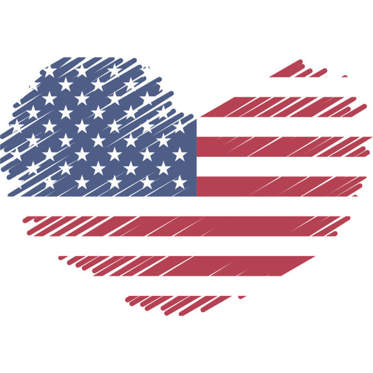 American Flag Icons Fabric Panel 42