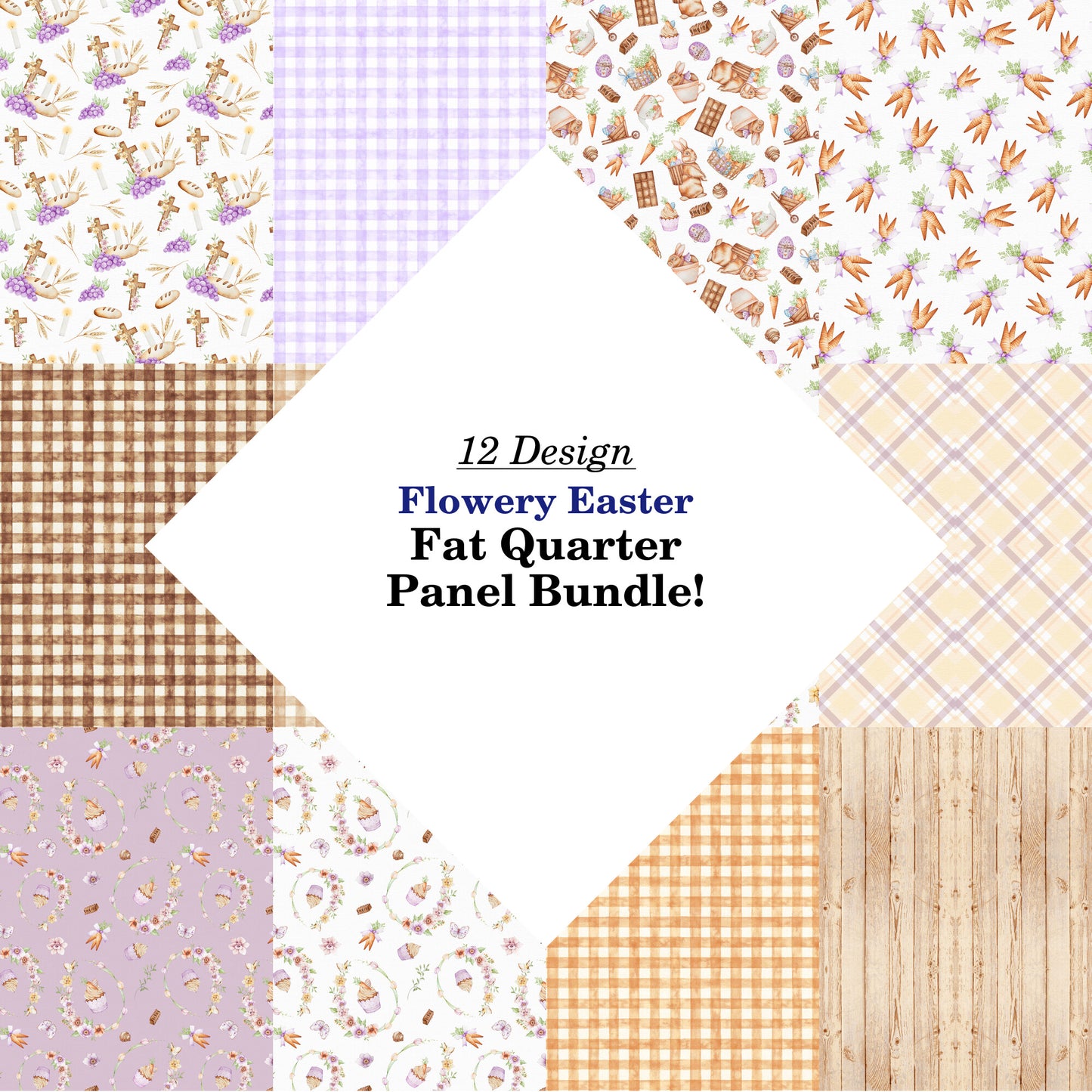 Flowery Easter Fat Quarter Bundle