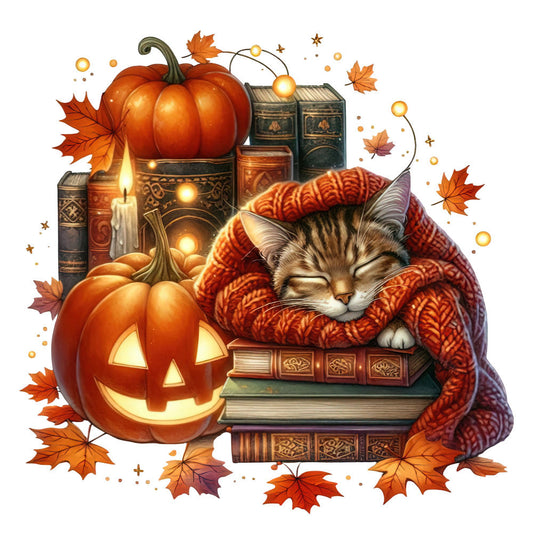 Autumn Cats Fabric Panel 38