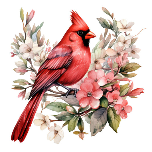 Red Cardinals Fabric Panel 3