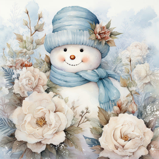 Classic Snowman Fabric Panel 68